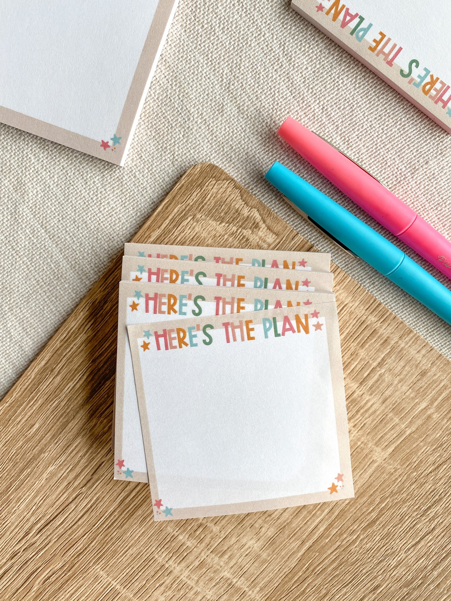 Here's The Plan Sticky Notes