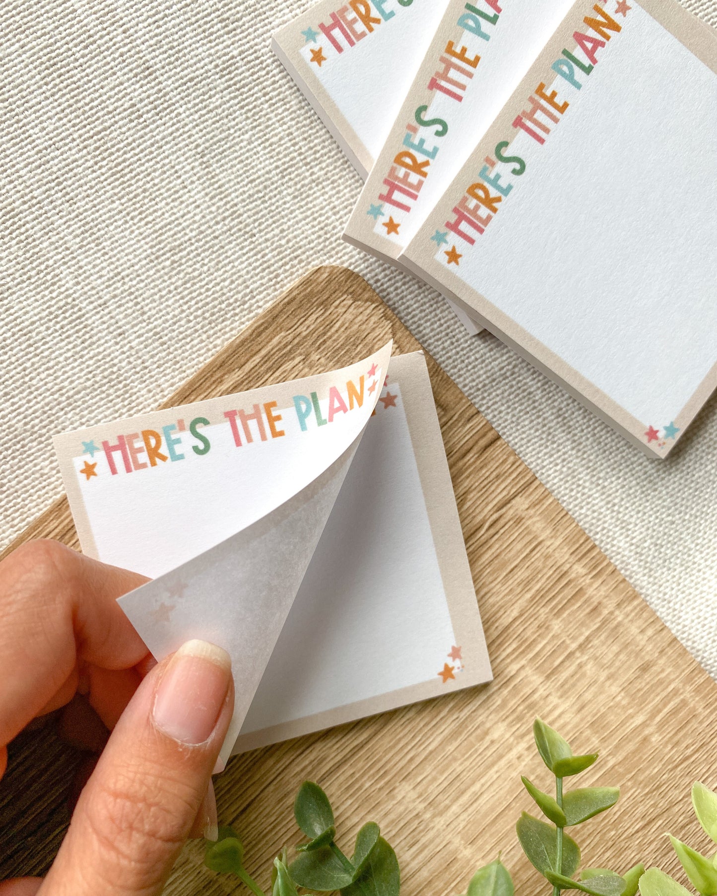 Here's The Plan Sticky Notes