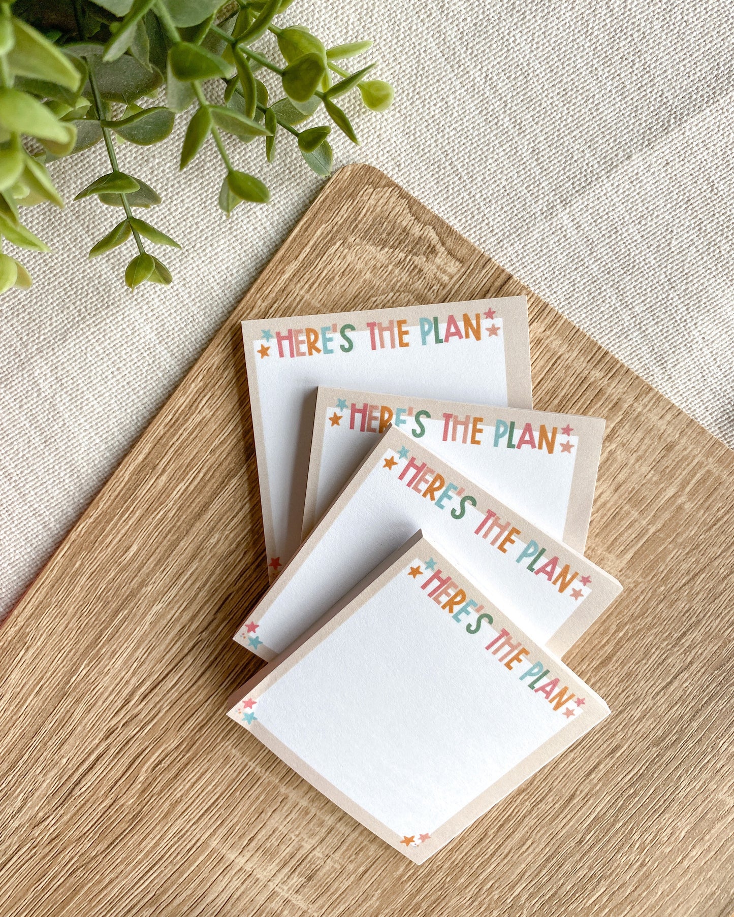 Here's The Plan Sticky Notes