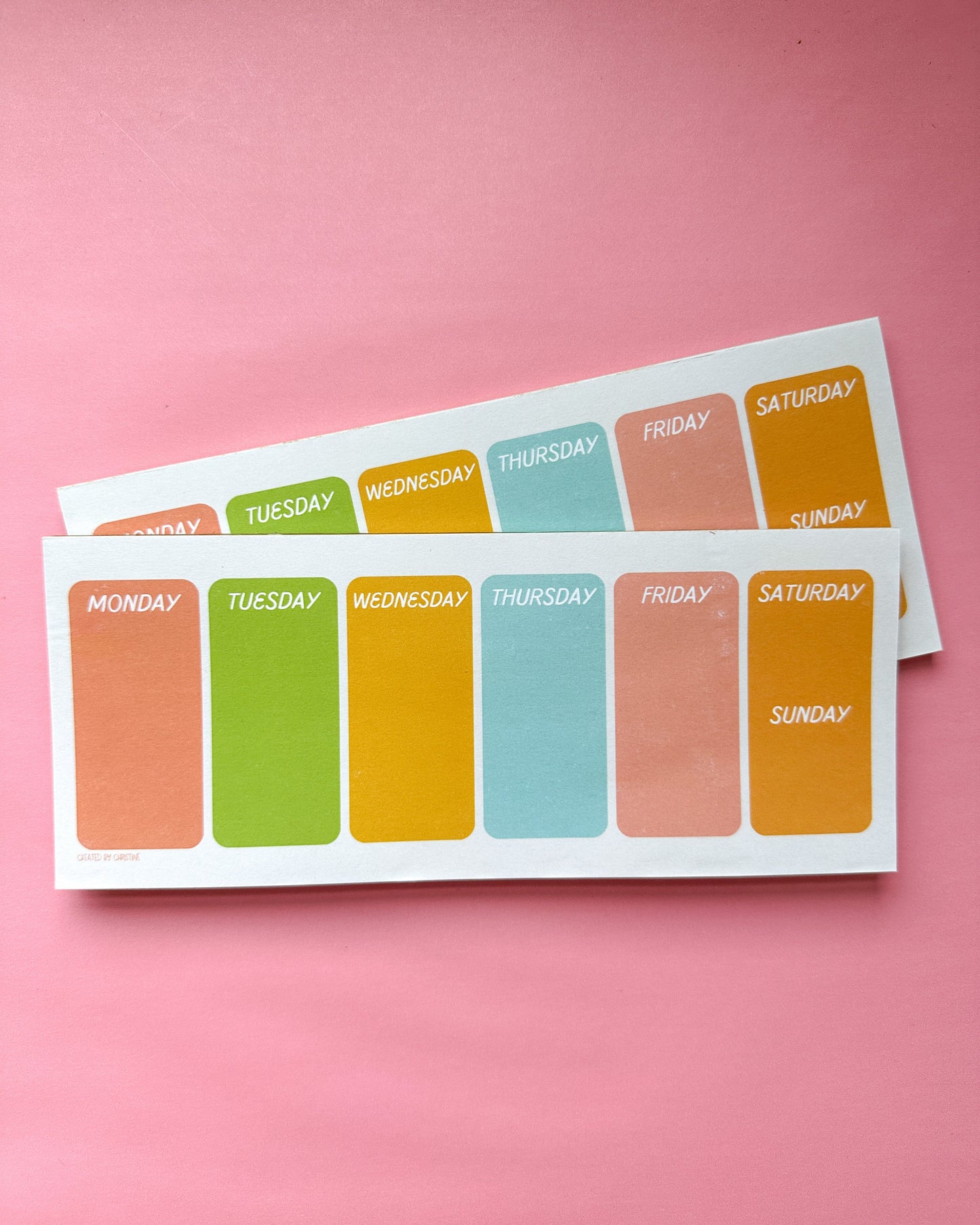 Weekly Plans Notepad
