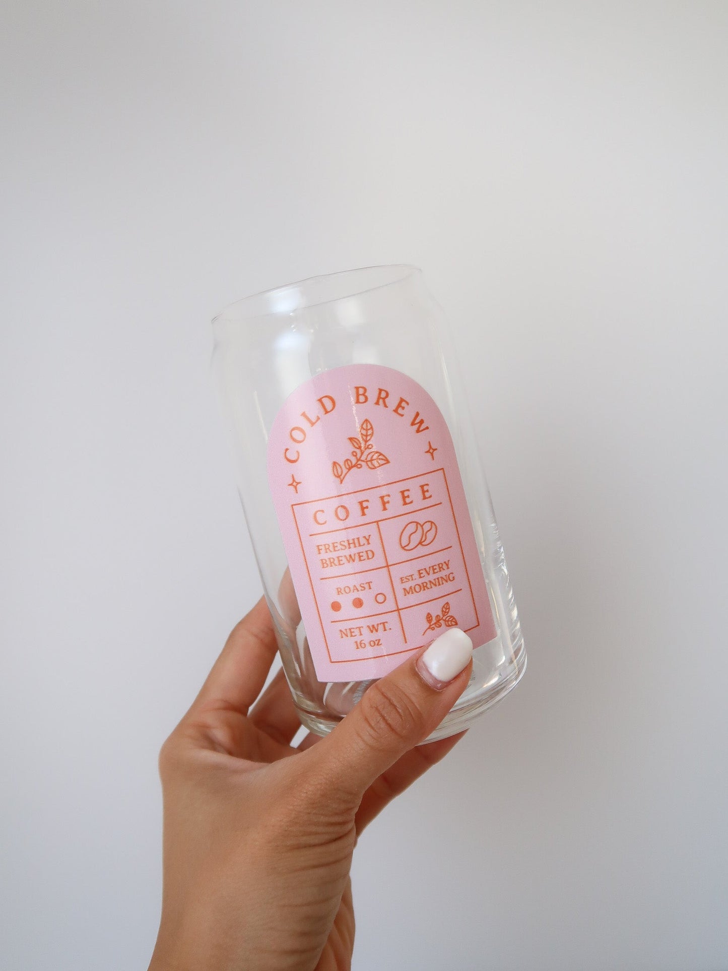 Freshly Brewed Coffee Glass Cup