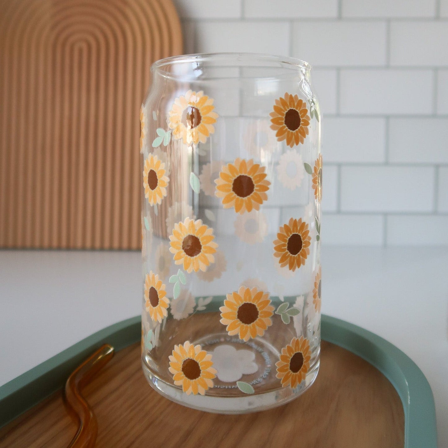 Sunflower Glass Cup
