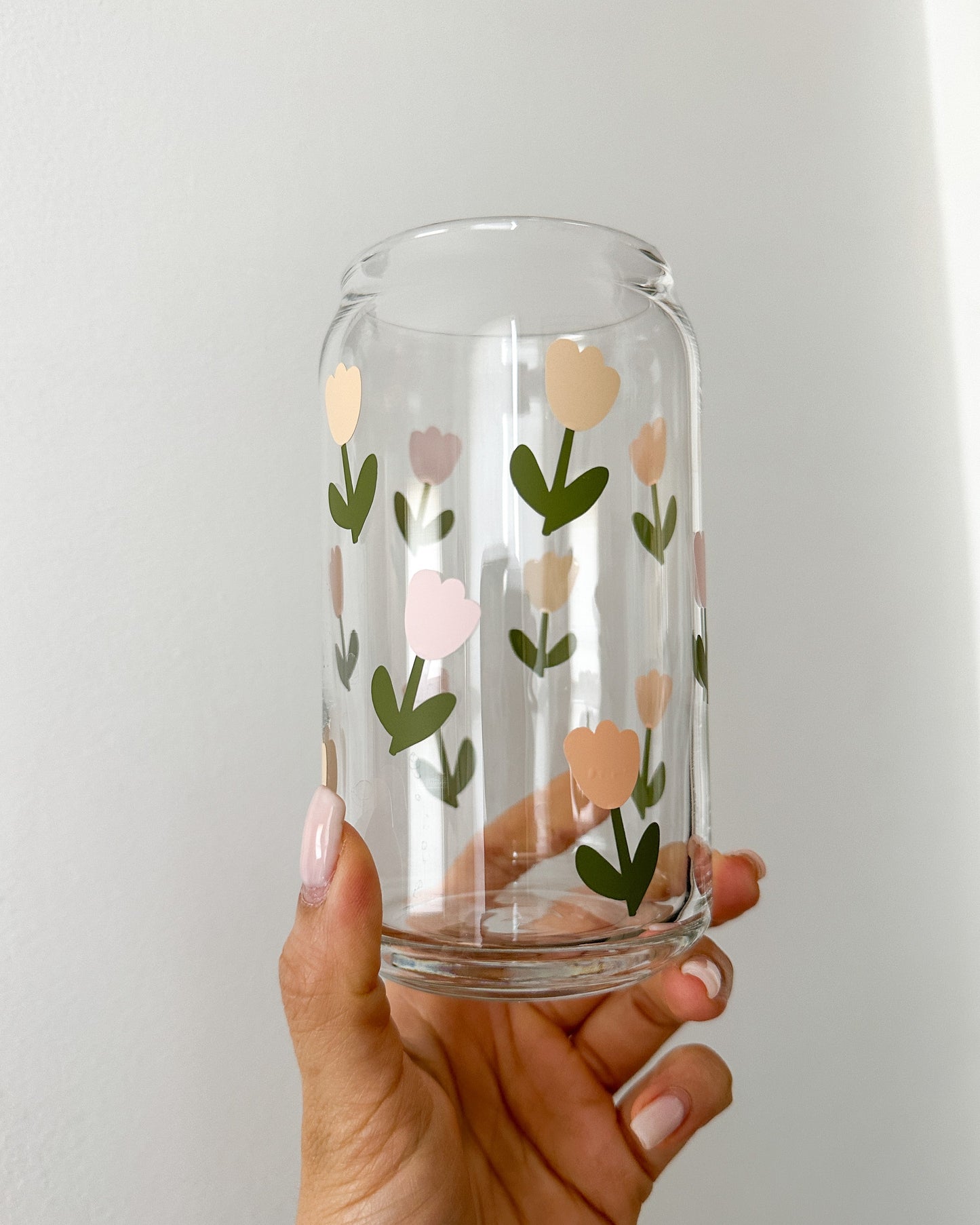Tulip Garden Glass Cup