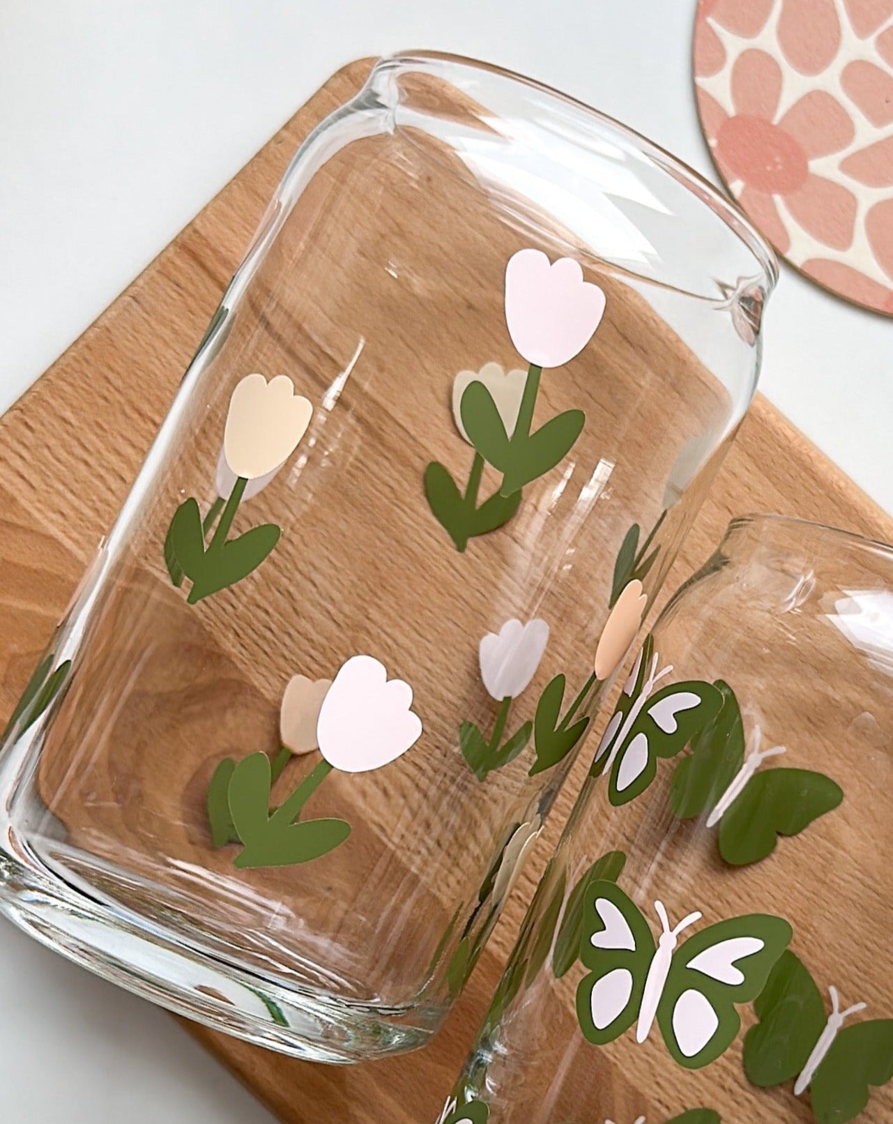 Tulip Garden Glass Cup