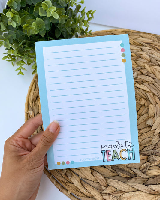 Made To Teach Notepad