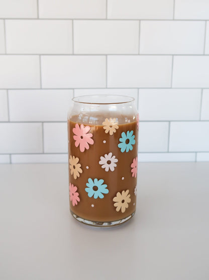 Flower Glass Can