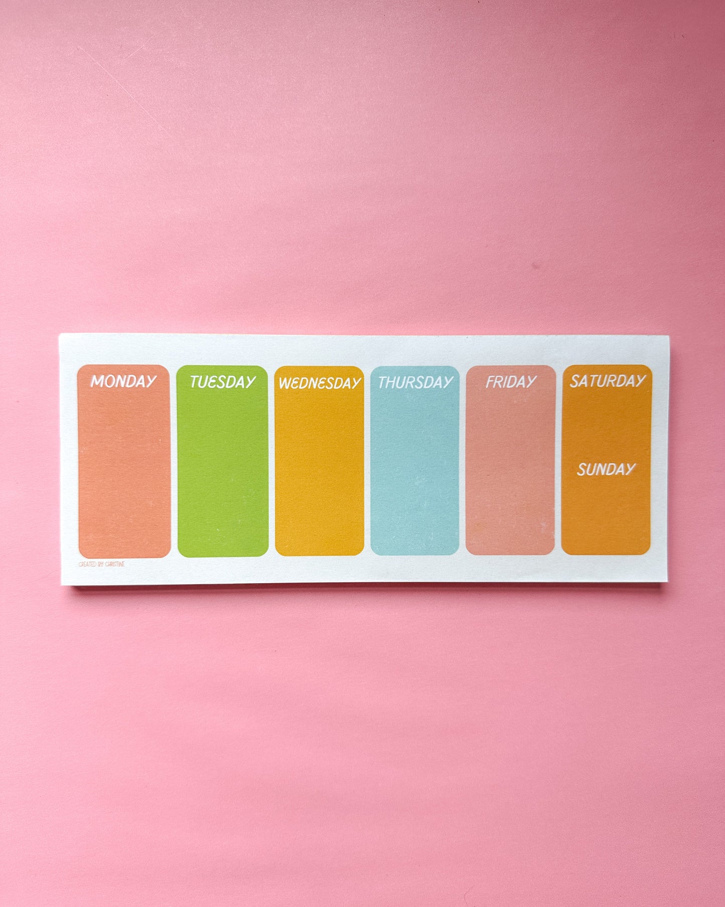 Weekly Plans Notepad