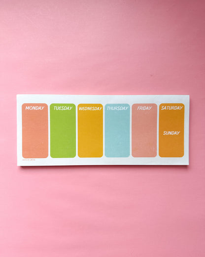 Weekly Plans Notepad