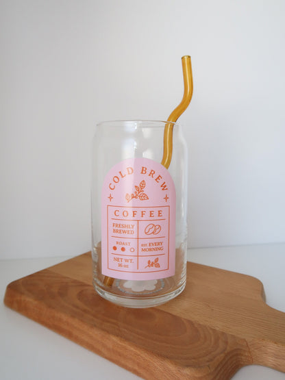 Freshly Brewed Coffee Glass Cup