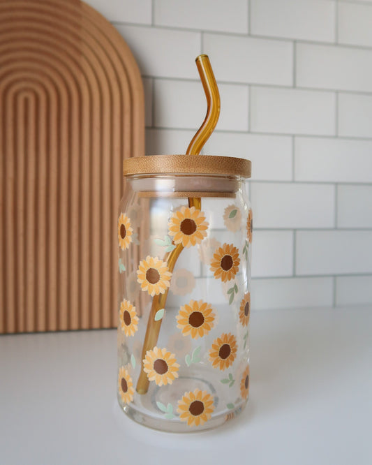 Sunflower Glass Cup