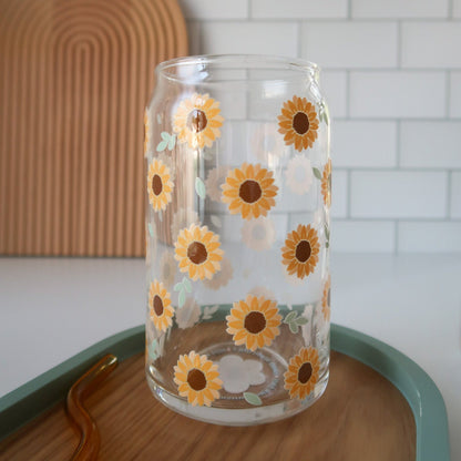 Sunflower Glass Cup