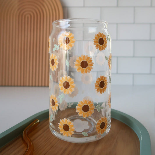 Sunflower Glass Cup