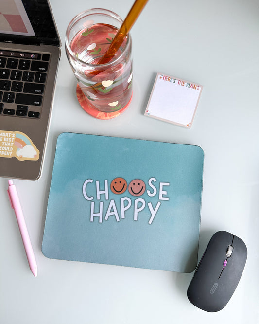 Choose Happy Mousepad