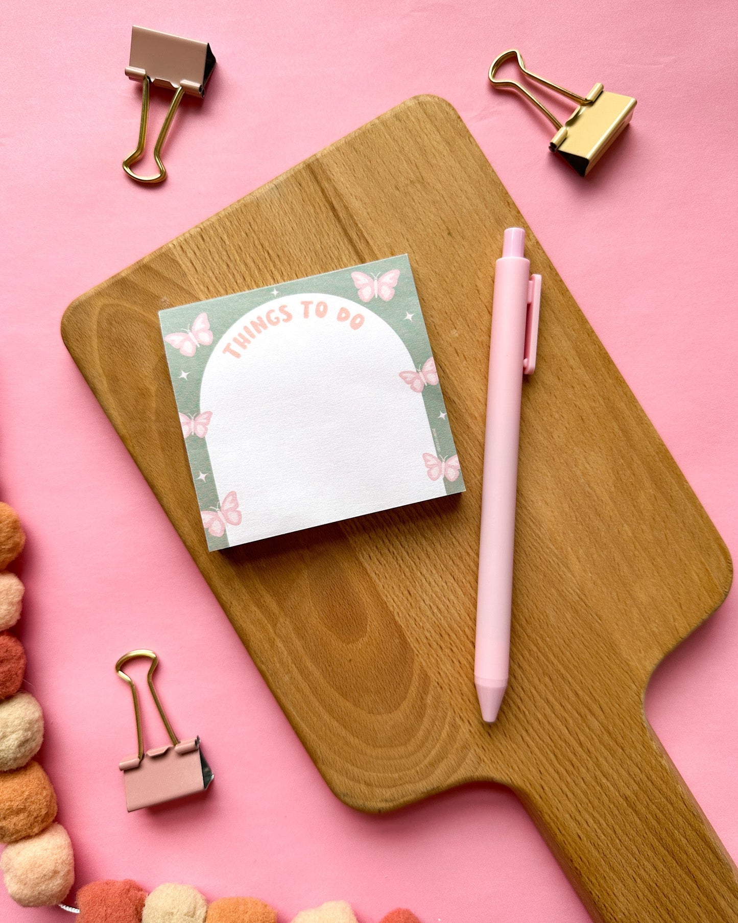 Things To Do Butterfly Sticky Notes