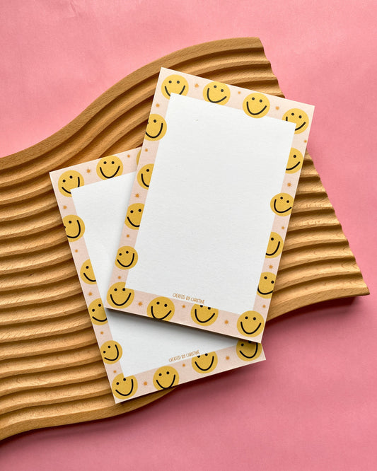Smile Face - 4x6" Notepad