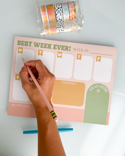 Best Week Ever Planner Notepad