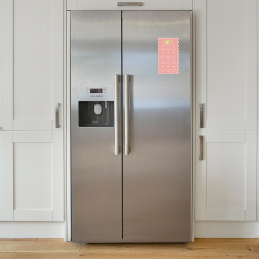 2025 Magnetic Calendar | 12-Month Fridge Calendar